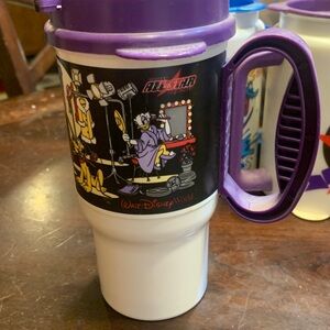 Walt Disney World Travel Mug with Purple Lid Allstar Resort. Celebrates 💯
